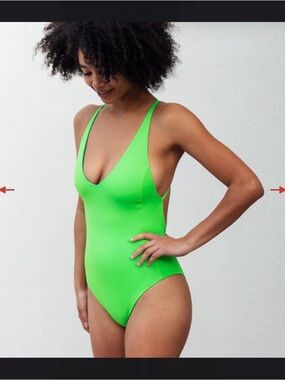 Apple Neon Green One-Piece Weekender Swimsuit